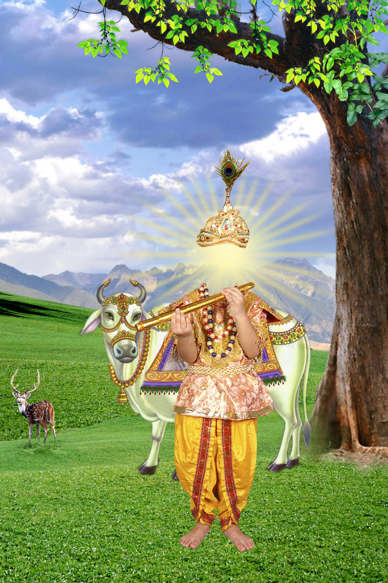 Naresh Bhatia, Digitalna predloga ozadja. Studio v centralni Indiji, n.d. Z dovoljenjem Christopherja Pinneyja.