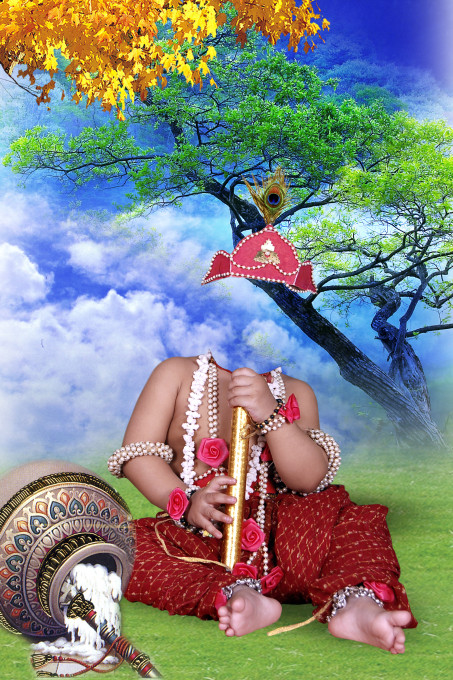 Naresh Bhatia, Digitalna predloga ozadja. Studio v centralni Indiji, n.d. Z dovoljenjem Christopherja Pinneyja.