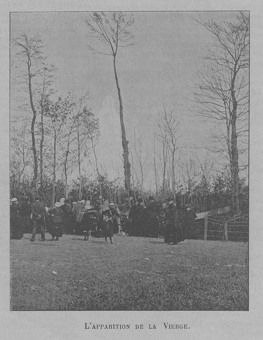 Slika 6. Jules Bréchet, Prikazovanje Device Marije (fotogravura), v Le monde illustré, 16. maj 1896, 344.