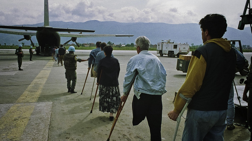 Rikard Larma, Evakuacija pod zaščito ZN, Sarajevo, 1993.