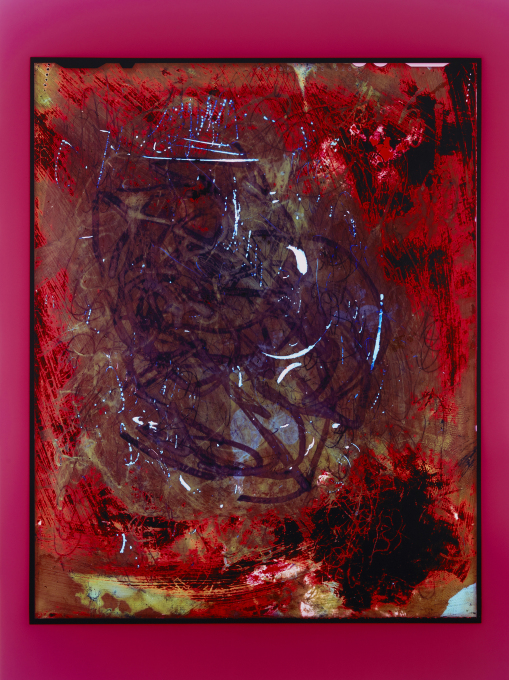 Justine Varga, Schiaparelli, 2018–2021, iz serije Maska, kromogenična fotografija, 160 × 122 cm. Z dovoljenjem umetnice, galeriji Hugo Michell Gallery in Tolarno Galleries.